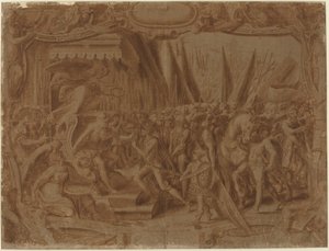 Cena histórica de Italian 16th Century