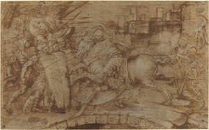 Códigos Horácios Defendendo Roma de Italian 16th Century or Master of the Victoria and Albert Diableries