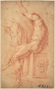 Um Nu sentado de Italian 17th Century