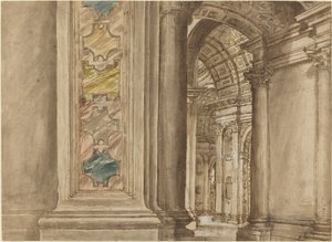 O interior de São Pedro, Roma