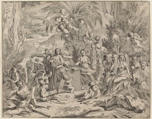 Alegoria da Pintura de Italian 17th Century, after Pietro Testa