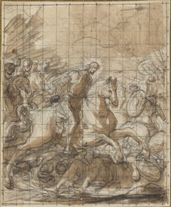 Saint James derrotando os infiéis de Italian 17th or 18th Century