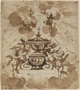 Glorificação da Hóstia de Italian 18th Century