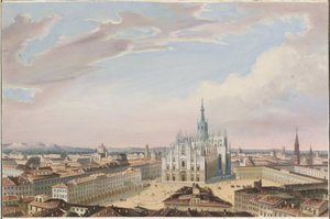 Catedral de Milão de Italian 19th Century