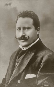 Alessandro Bonci, cantor de ópera italiano (fotografia a preto e branco) de Italian Photographer