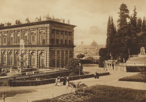 Firenze / Florença: Palazzo Pitti, Parte Traseira (foto a p/b) de Italian Photographer