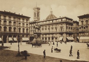 Firenze / Florença: Piazza Vittorio Emanuele (foto a p/b) de Italian Photographer