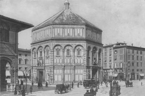 Florença, O Baptistério (foto a p/b) de Italian Photographer