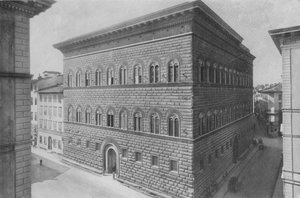 Florença, Palazzo Strozzi (foto a p/b) de Italian Photographer