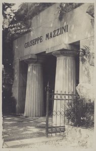 Génova, Túmulo de Giuseppe Mazzini (foto a p/b) de Italian Photographer