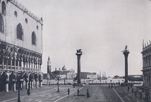 Itália: Veneza, a Piazzetta (foto a p/b) de Italian Photographer