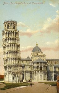 Torre inclinada de Pisa e a Catedral de Pisa de Italian Photographer