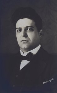 Pietro Mascagni, compositor italiano da ópera Cavalleria Rusticana (foto a p/b) de Italian Photographer