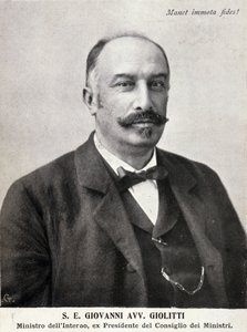 Retrato de Giovanni Giolitti (1842-1928), político italiano. de Italian Photographer