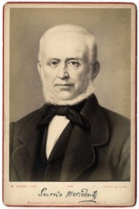 Retrato de Saverio Mercadante (1795-1870), compositor italiano. de Italian Photographer