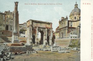 Roma, Itália, Arco de Septímio Severo, La Colonna Di Foca de Italian Photographer