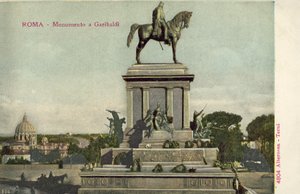 Roma, Itália, monumento de Garibaldi de Italian Photographer