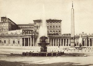 Praça S Peters e Palácio do Vaticano de Italian Photographer