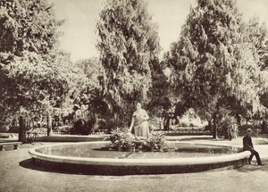 A colina de Pinciano, a fonte de Moisés de Italian Photographer