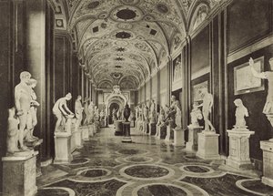 O Museu do Vaticano, o interior da estátua Hall de Italian Photographer