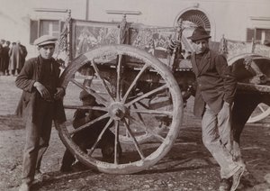 Carrinho Siciliano Típico, 1920 de Italian Photographer
