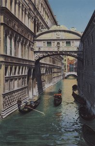 Veneza, Ponte dos Suspiros (foto colorida) de Italian Photographer