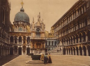 Veneza / Veneza: Pátio do Palácio Ducal (fotografia a cores) de Italian Photographer