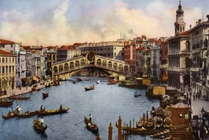 Venezia / Veneza: Ponte de Rialto (fotografia a cores) de Italian Photographer