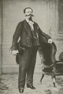 Victor Emmanuel II, Rei da Itália (foto a p/b) de Italian Photographer