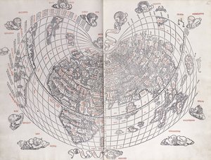 Um mapa do mundo, 1511 de Italian School