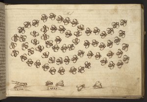 Acrescentar. 82955, f.65 Abelhas ("macacos"), de Historia Animalium, (que consiste em 245 desenhos com caneta e tinta de diferentes espécies de animais e criaturas míticas, cada um acompanhado de uma descrição) 1595 de Italian School