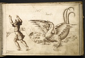 Adicionar MS 82955 f.129r Dragon de 