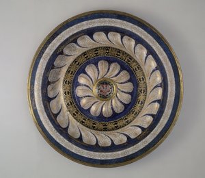 Tigela de Anne Jagiellons (cobre, esmalte e folha de ouro) de Italian School