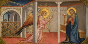 Anunciação, Florença, início do século XV (tempera no painel) de Italian School