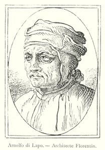 Arnolfo di Lapo, Architecte Florentin (gravura) de Italian School