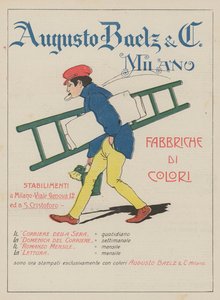 Augusto Baelz  C (litografia a cores) de Italian School