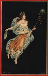 Baccante (litografia a cores) de Italian School