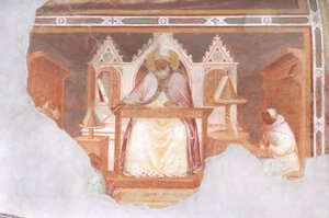 Bispo (fresco) de Italian School