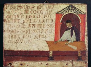Camerlengo Ranieri Pagliaresi, 1270 (têmpera no painel) de Italian School