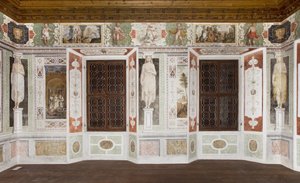 Sala Caryatids: Metamorfoses por Ovid (fresco) de Italian School