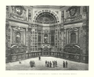Capela dos Médicis em São Lourenço, Túmulo dos Últimos Médicis (gravura) de Italian School