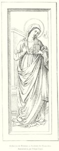 Colecção Florence, Academia de Belas Artes, Anunciação, de Filippo Lippi (gravura) de Italian School