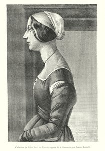 Coleção Palácio Pitti, Retrato de Simonetta, de Sandro Boticelli (gravura) de Italian School