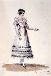 Desenho de figurino para Susanna, de 