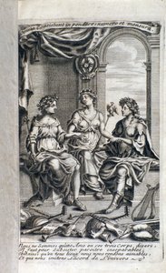 Capa da arte da poesia francesa e latina, com uma ideia de música sob um novo método de Pherotee de la Croix de Italian School