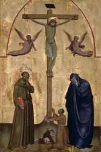 Crucificação com São Francisco de Assis e um Doador (tempera no painel)
