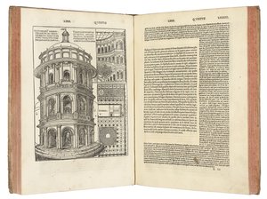 "Dez livros sobre arquitetura de Marcus Pollio Vitruvius de Italian School