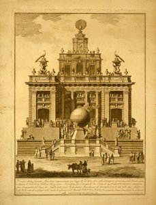 Dispositivo para criar fogos de artifício e um balão de ar quente de Italian School