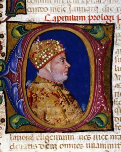 Doge Antonio Venier, retrato iluminado de 1382, de Italian School