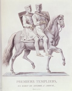 Primeiros Cavaleiros Templários em Battle Dress, 1783 de Italian School